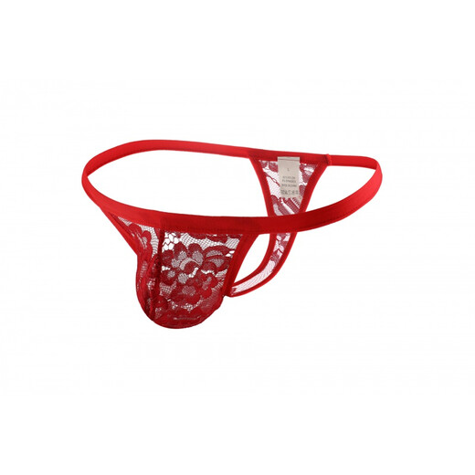 [Vertrauliche Lieferung] Sexy Männer sexy Unterwäsche Herren-Tanga-Unterwäsche voll transparent T-Pants Passion Free Nightclub Open-Size Gay Herren Masturbation Alternative transparente schwarze Männer Unterwäsche Tanga sexy Spitze Mesh Tanga M.