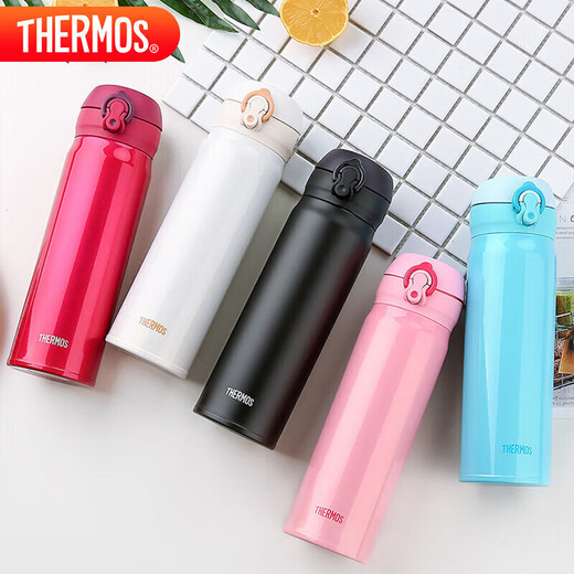 THERMOS thermos cup 500ml men's, women's and children's cold water cup 520 gift JNL-502 strawberry red can be customized