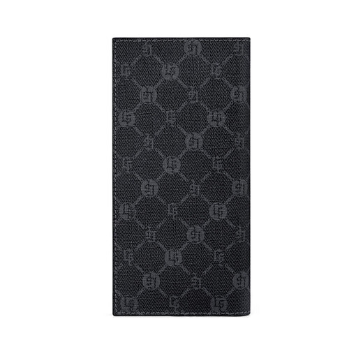 Golf GOLF men's wallet multi-card slot long wallet men's retro print 11 card slot card holder casual large-capacity wallet horizontal ticket holder business wallet 5V768385J black