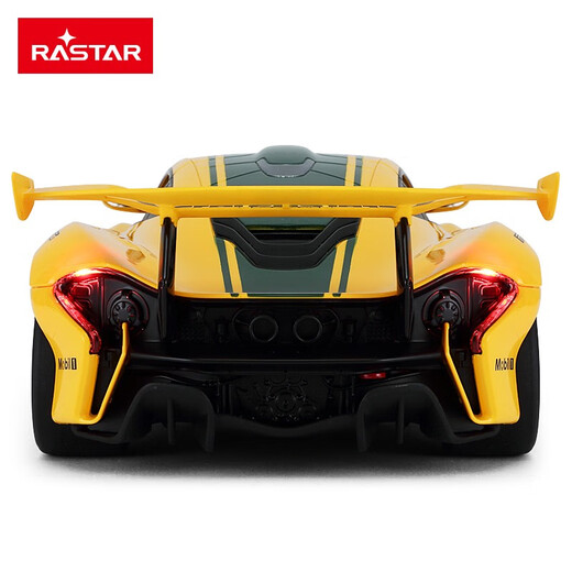 RASTAR remote control car 1 14 McLaren P1 GTR children's toy car electric car sports car simulation model boy gift 1 14 McLaren P1 GTR yellow 75000