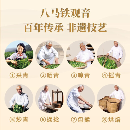 BAMA TEA -Industrie Anxi Tieguanyin Duft Oolong Tee Tee Tee von selbst Geschenkbox Geschenk Tee + Geschenktüte [Duft Tieguanyin] 252g