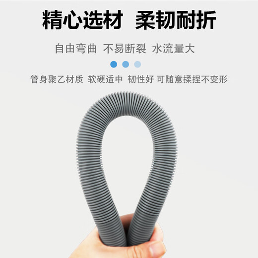 Wire cutting accessories 20mm inner diameter drainage pipe 1.5m long downpipe return pipe machine tool downpipe corrugated water pipe 1.5m long inner diameter 20mm drainage pipe