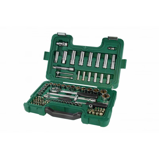 SATA 86-piece 6.3x12.5MM series socket set ratchet socket wrench automotive tool set 09013 0901 09013/88-piece 6.3x12.5MM series socket