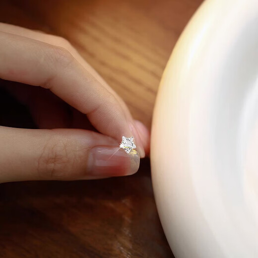 QMXDs999 sterling silver earrings for women, small earrings for sleeping, no need to pick off, white fungus stick, ear piercing, anti-blocking needle, non-allergenic earrings, 3mm mini 2-pack + gift box packaging