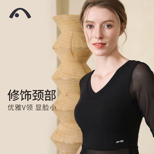 Aixiabu Yoga Wear Women's Suit Fairy-like High-end Professional Pilates Spring and Summer Yoga Wear Top Mid-Sleeve Slimming Large Size Black/With Breast Pad/Top M