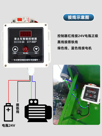 Dump truck automatic tarpaulin controller dump truck electric tarpaulin 24V control box truck cover smart remote three-button controller special