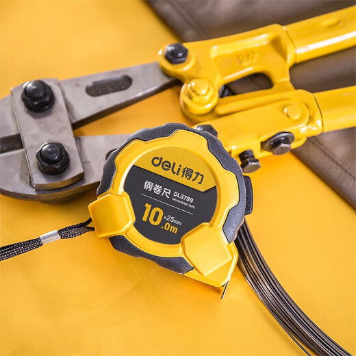 Powerful tools Powerful tape measure 5 meters household stainless steel tape measure high-precision wear-resistant cut-proof hand thickening and hard wear-resistant measurement DL3797 steel tape measure 5m*25mm others