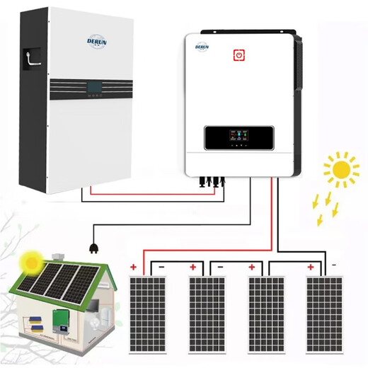Solar power household and off-grid UPS power supply battery inverter integrated photovoltaic energy storage power supply 500W off-grid