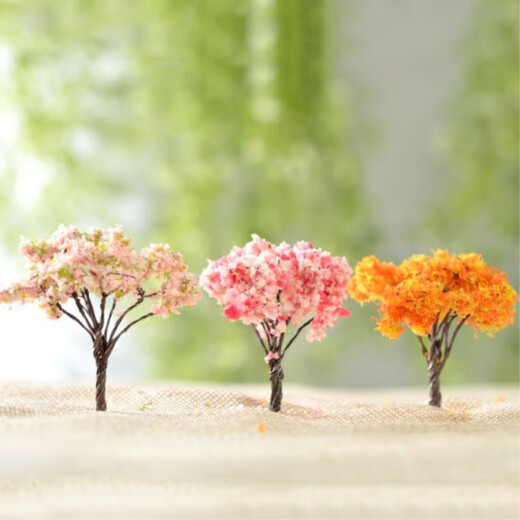 Jingxuan mini artificial tree moss micro landscape diy material landscaping decoration artificial tree ornaments sand table miniature double-headed coconut tree