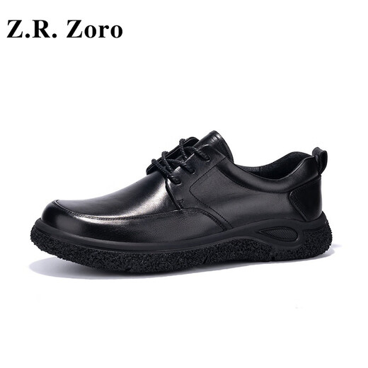 Z.R.Zoro brand men's shoes genuine leather casual leather shoes men's spring new Martin boots men's toe retro fashion casual shoes men's khaki 40