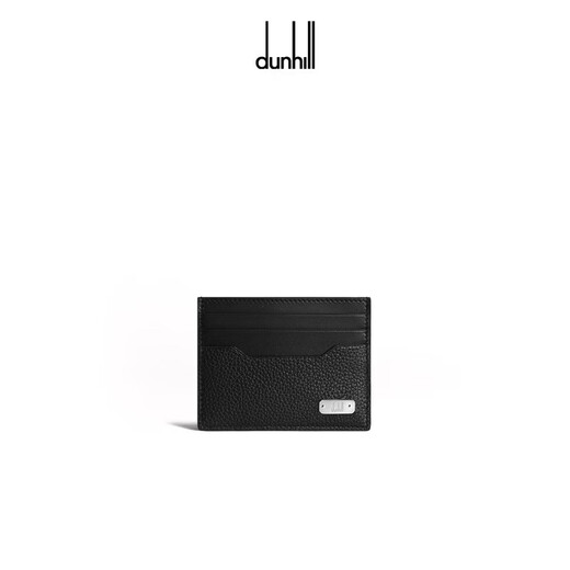 Dunhill Men's 1893Harness Card Holder Wallet Black Lightweight Business Winter Black Winter Black
