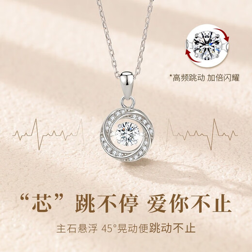 GLTEN Swarovski Zirconium Mobius Silver Necklace for Women 2025 New Light Luxury Niche Pendant Birthday Gift for Girlfriend