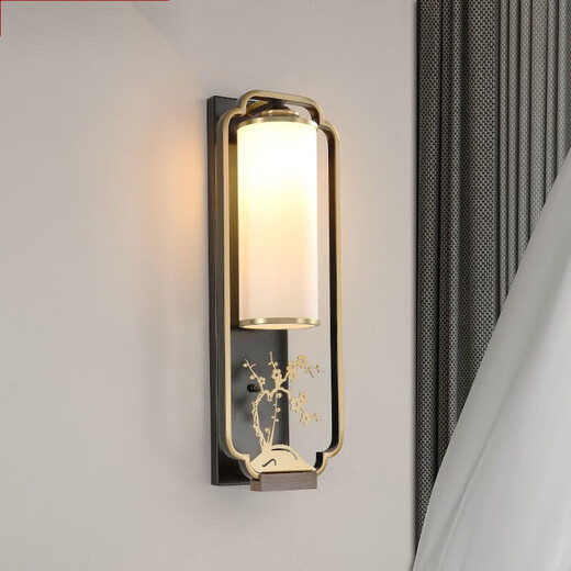 Yaotian New Chinese Style Plum Orchid, Bamboo and Chrysanthemum Wall Lamp Chinese Style Living Room TV Background Wall Lamp Corridor Aisle Bedside Lamp Plum Blossom Large Size