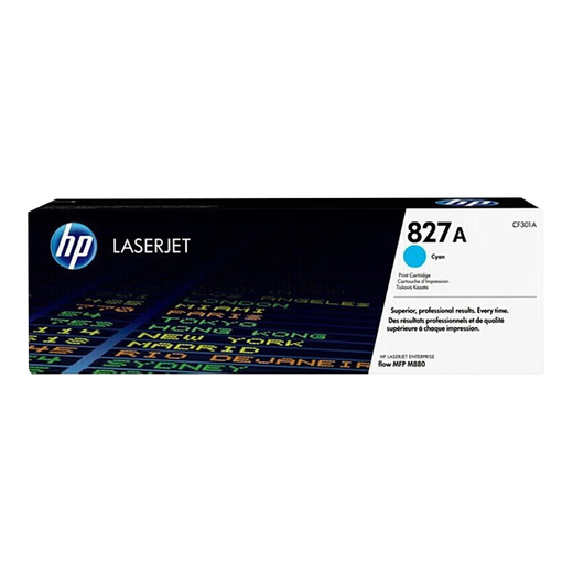 HP惠普827A原装硒鼓CF300A粉盒适用HP MFP M880z M880z打印机 827A青色硒鼓CF301A(约32000页)