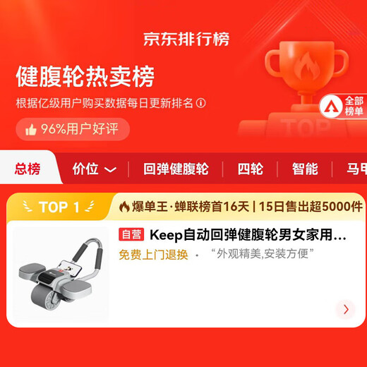 Keep Abdominal Wheel Automatic Rebound Elbow Support Abdominal Wheel Home Flat Support Abdominal Wheel Abdominal Trainer Glacier Gray