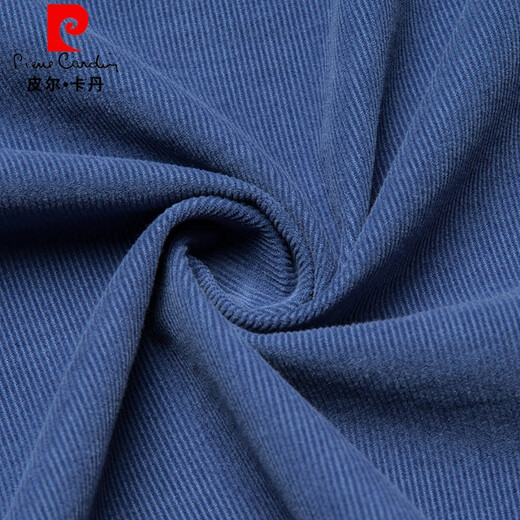 Pierre Cardin pure cotton long-sleeved shirt men's high-end 2025 new spring and autumn shirt men's casual corduroy brushed plus velvet shirt green plus velvet XL 140-155Jin Jin equals 0.5 kg