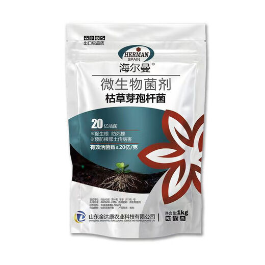 Guanlong Agricultural Chemical Bacillus subtilis compound microbial agent to prevent and control bacterial wilt, root rot, ginger plague and root rot 1000g*1 bag