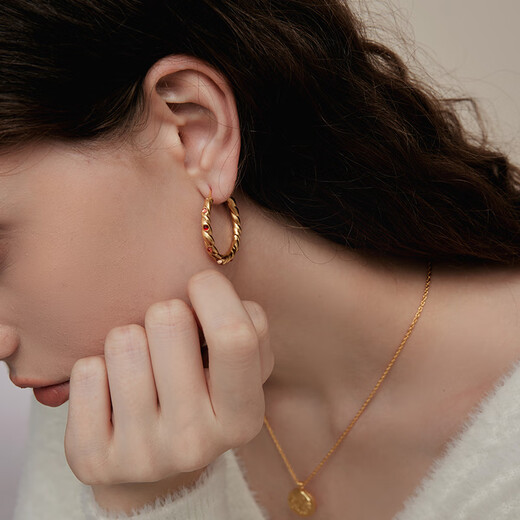 Arsis Innocence Era Earrings Oil Painting Rose Earrings Earrings Women's Light Luxury Fashion Earrings Girls Birthday Gifts for Girlfriends Oil Painting Rose Earrings