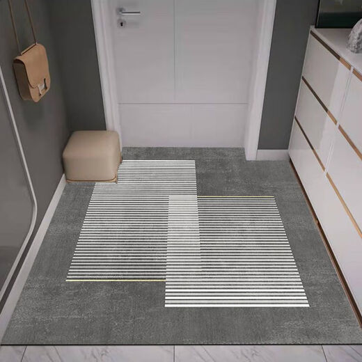 Shansui high-end entrance door floor mats, door mats, entry door household carpets, bathroom light luxury high-end floor mats, entry door can be cut, light luxury new mats-7 120cm*120cm (machine washable)