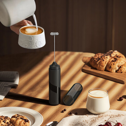 CLITON electric milk frother coffee milk frother retractable household milk frother handheld mini blender