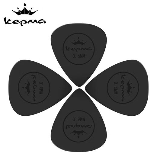 KEPMA (KEPMA) KEPMA B1 KEPMA guitar picks are flexible and non-slip 0.6 mm original picks 4 pieces in black