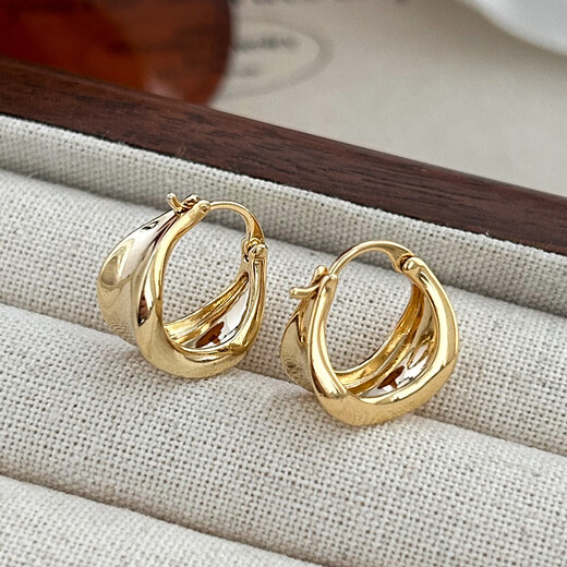 Yichan cold style retro earrings, feminine design, commuter earrings, 2025 new popular niche high-end earrings, autumn and winter cold style retro earrings