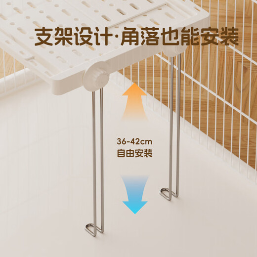 Cat cage and rabbit cage with widened and adjustable partitions on the second and third floors can be equipped with a ladder sisal board. The sixth generation ladder 40x15cm