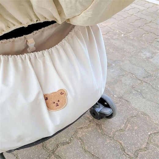 CLCEY baby stroller storage hanging bag, outing bottle diaper storage bag, stroller storage hanging bag 40*70cm black