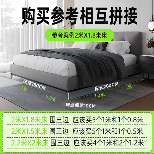 Raft core sealed bed bottom transparent baffle PVC bed bottom barrier anti-pet artifact under bed sofa dustproof shelf partition 2m x 1.5m bed surround 3 sides free stickers baffle height 10 cm