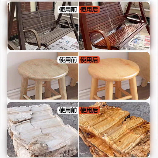 Pusu ten wood self-spraying paint, matte colorless and transparent wood wax oil, solid wood furniture wood paint renovation and repair, repairing wood grain original color wood waterproof and anti-corrosion wood paint, varnish wood paint