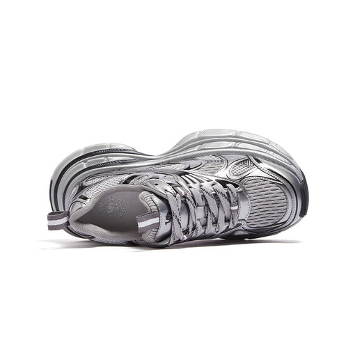 Camel (CAMEL) Dilireba's same style Silver Moon retro dad shoes heightening men's and women's shoes sports casual shoes couples same style L24A283742AM Men's style gray/gun/black 42