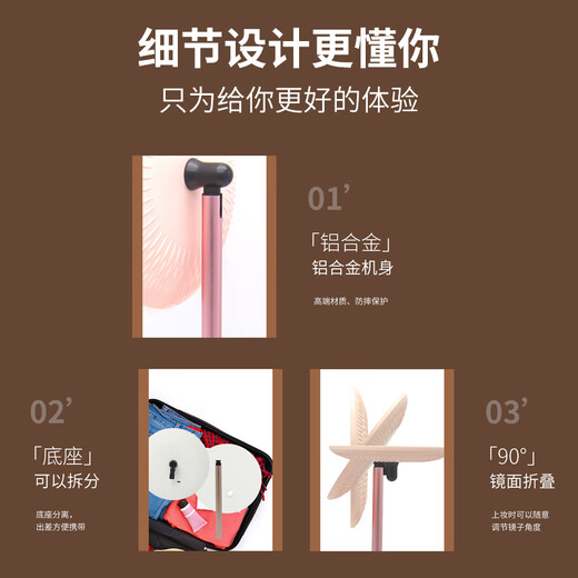 Syouran makeup mirror with light led high-definition makeup mirror Internet celebrity three-color smart fill-in mirror bedroom desktop large size portable Chinese Valentine's Day gift for girlfriend and wife LED beauty mirror three-color adjustable brightness upgraded metal stand pearl white