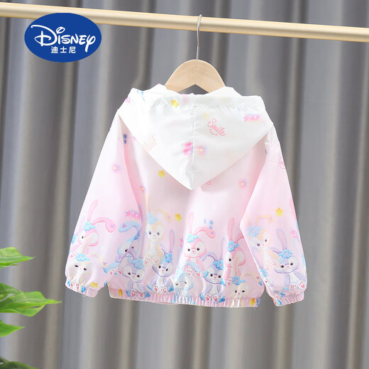 Disney (Disney) brand children's clothing girls' sun protection clothing 2025 new summer thin children's breathable sun protection clothing light skin clothing pink Star Dew sun protection clothing single 130