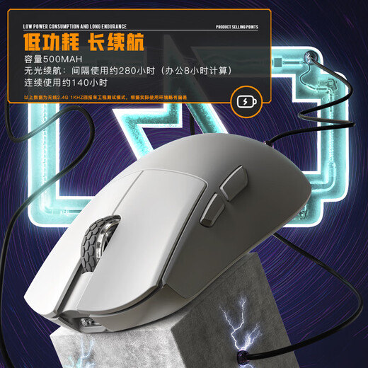 Darmoshark M3PRO Drei-Modus-Funkmaus Bluetooth 2.4G kabelgebundene leichte Maus E-Sport-Gaming-Maus PAW3395 symmetrische Maus unterstützt bis zu 8K M3PRO weiß