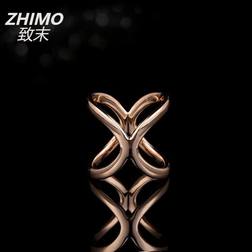 ZHIMO simple and versatile X silk scarf buckle niche design glossy geometric scarf buckle new square scarf buckle F00390A999