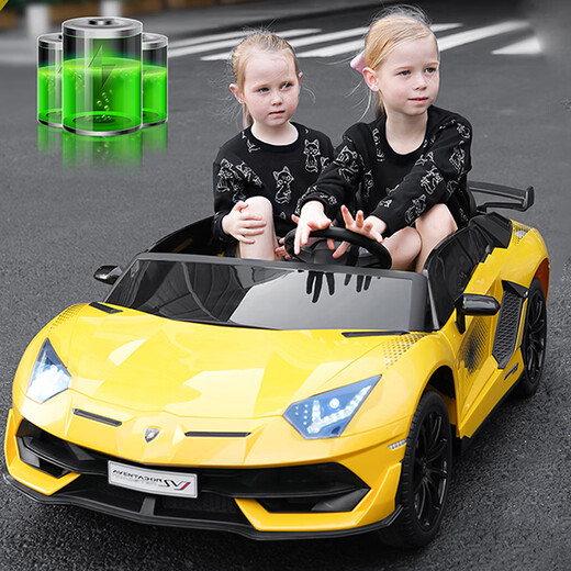 Bei Duoqi children's electric car can sit on adults and children's remote control car can sit on toy car and can sit on children's car. Standard red | 7A battery + dual drive