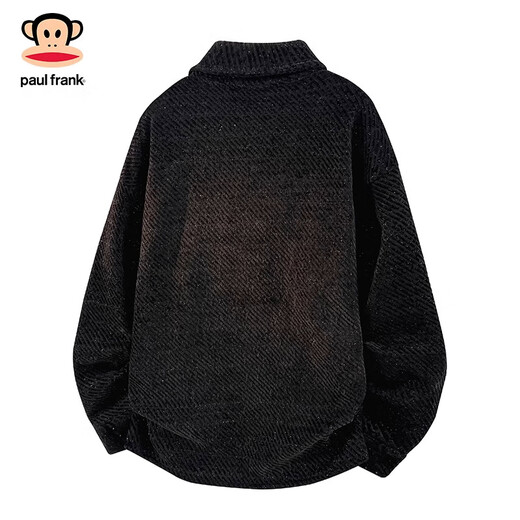Big Mouth Monkey (paul frank) American trendy brand jacket men's jacket 2025 autumn and winter casual loose cardigan high-end fashion style top clothing dark gray official authentic L recommended 110-130Jin Jin equals 0.5 kg