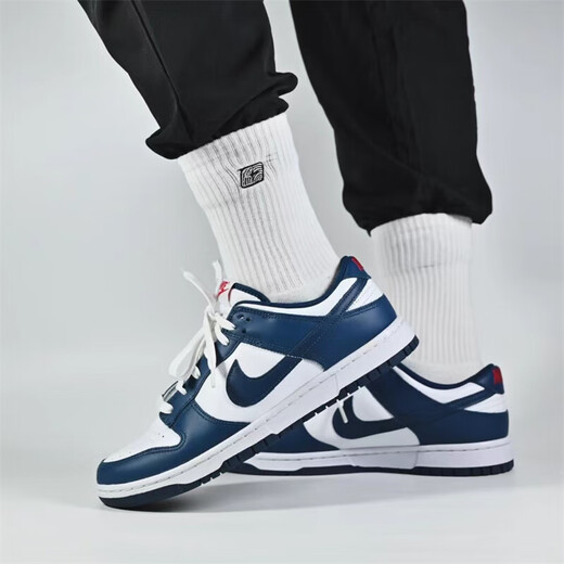 耐克（NIKE）鞋子男 Dunk Low 白藏青经典低帮男子休闲运动鞋轻便舒适复古板鞋 DD1391-400 白藏青 40.5