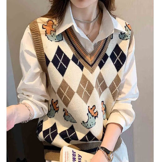 熊司令针织马甲外穿女感新款特大码毛衣胖mm针织外穿宽松马夹慵懒风 黑色9901单件马甲 均码 5xl码200-230斤