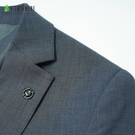 Shanshan Suit Men's Four Seasons Business Casual Comfortable Professional Formal Jacket Suit Suit Dress Men's Navy Blue 175/92A(48)