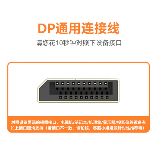 Shengwei (shengwei) DP-Kabel Version 1.2 4K HD Stecker-zu-Stecker 2K/144Hz Verbindungskabel Desktop-Computer Grafikkarte Notebook-Anschluss Monitor Videokabel 1,5 Meter ADD0015G