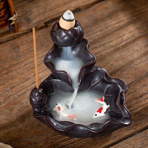 Mewai (incense burner) reverse flow incense tower incense creative ornaments aromatherapy household reverse flow incense grains toilet deodorizing incense 55 grains + I Longmen mixed fragrance