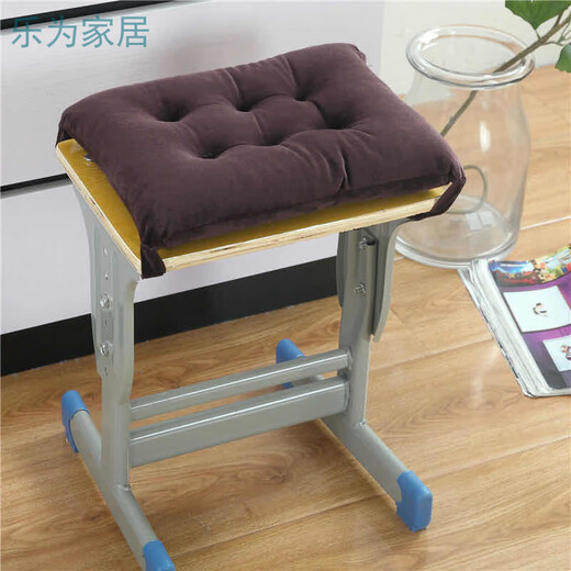 Qiaorui plush cushion winter office dining chair cushion thickened and warm electric student classroom bench rectangular chair butt cushion gray 35*24 (thickness 5 cm)