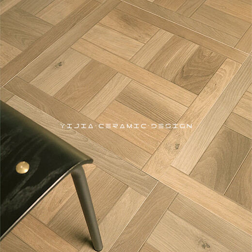 Yang Shengfu retro living room wood grain floor tiles brown bedroom wood grain tiles B&B hotel American imitation wood grain tiles 600x600 691 styles per piece unit price