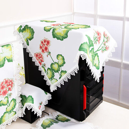 Qiaoliner desktop cover cloth dust cover host case waterproof protective cover audio cover cloth subwoofer karaoke machine dust cover flower blossom garden (waterproof and oil-proof) universal cover towel 55*55cm