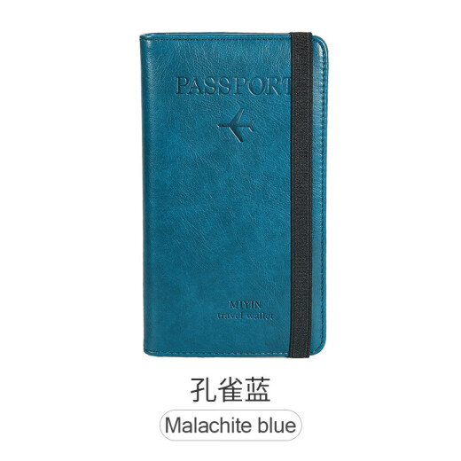 OEMG Women's Long Mobile Phone Wallet Korean Version Large Capacity Multifunctional Travel Passport Bag Clutch Sapphire Blue