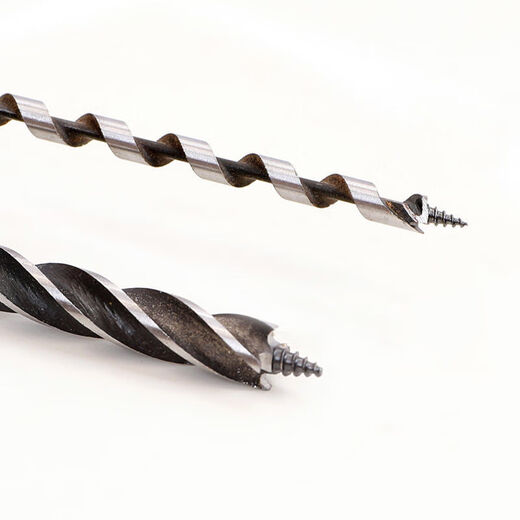 Qinkai manual drill woodworking drill punching tool wood punching drill bit large hole plastic hand twist manual punching tool 8 mm diameter length 21 cm