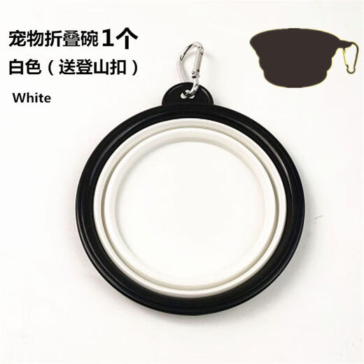 Junkiss Pet Folding Bowl Dog Silicone Dog Bowl Outdoor Travel Portable Drinking Bowl Cat Food Bowl Pink Comes with Portable Dispenser for Large Dogs (1000ML)