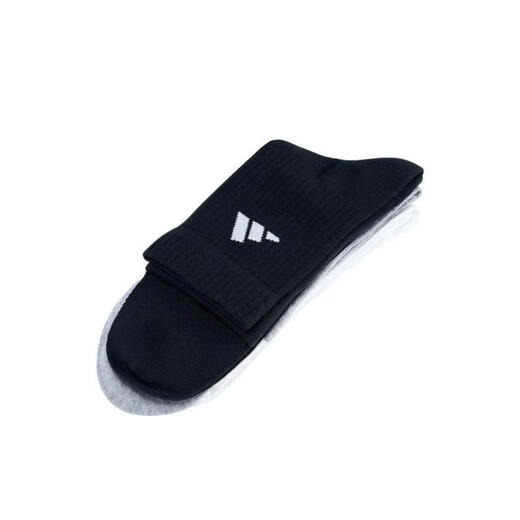 Adidas Adidas sports socks men's socks and women's socks new casual socks three pairs of running training mid-calf socks JC9272 JC9272 black and white gray/three pairs of M 40-42