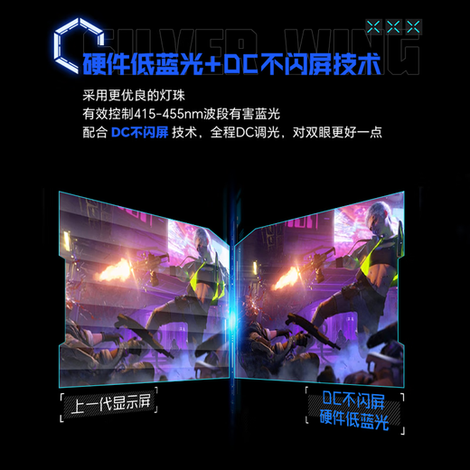 Thor Silver Wing 27-inch 2K240Hz Fast IPS 1ms supports HDR400 fast LCD lifting and rotating e-sports gaming computer monitor KQ27F240L